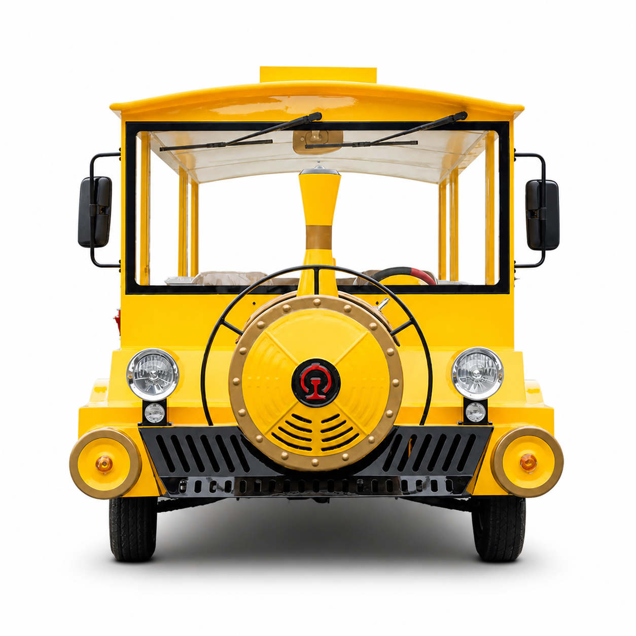 Electric Trackless Train 18 Seat Sightseeing Tour Ride On Comfortable LSV Compact Train for Resort Park Airport Factory - Image 2