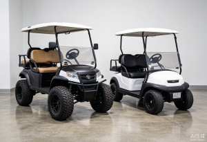 Electric golf cart comparison side by side